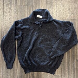 Valentino Charcoal Gray Men's Sweater